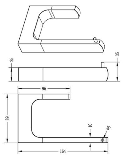 TARAN Toilet Paper Holder (Chrome)