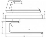 TARAN Single Towel bar (Black)