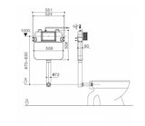 ALZANO Rimless Wall Faced Floor Toilet Pan - Matte White
