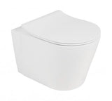 Alzano Rimless Wall Hung White Toilet Pan with Cistern