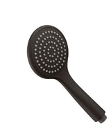 PAVIA Shower Rail with Round Handheld Shower Piece - Brushed Gun Metal