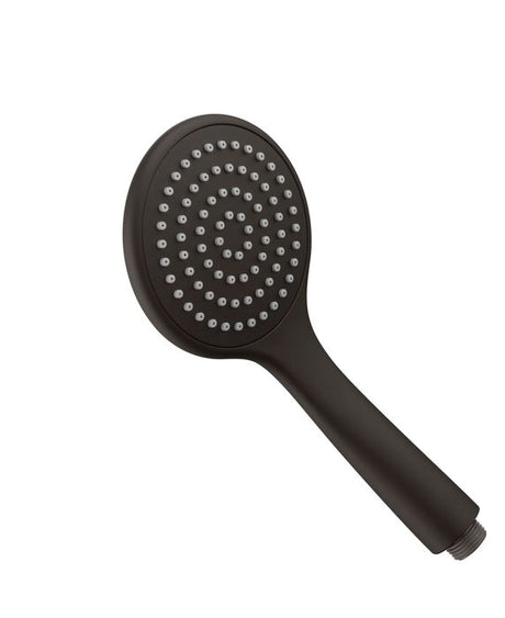PAVIA Shower Rail with Round Handheld Shower Piece - Brushed Gun Metal
