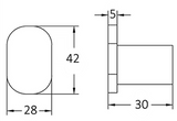 VETTO Robe Hook - Brushed Nickel