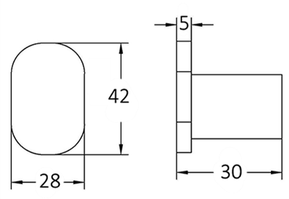 VETTO Robe Hook - Brushed Nickel