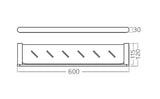 VETTO Metal Shelf - Brushed Gold