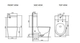 RADIANT Rimless Matte Black Toilet Suite