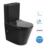 RADIANT Rimless Matte Black Toilet Suite