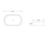 Quay Gloss White Marble Basin (Oval: 500x340x120) (Copy)