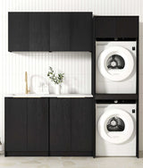 Byron Black Oak Cabinet Laundry Set 1960x600x2100 (Style C)