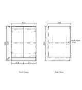 Byron Natural Oak Laundry Cabinet Set 1305x600x2100mm (Style C)
