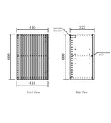 BURLEIGH White Laundry Cabinet Set 1715x600x2100mm (Style B)