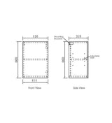 Byron Natural Oak Laundry Cabinet Set 1715x600x2100mm (Style A)