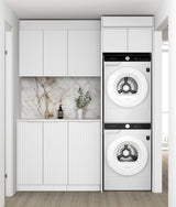 Noosa White Cabinet Laundry Set 1715x600x2100 (Style C)