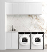 BURLEIGH White Laundry Cabinet Set 1960x600x2100mm (Style A)