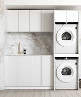 BURLEIGH White Laundry Cabinet Set 1960x600x2100mm (Style C)