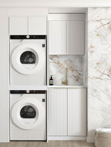 Noosa White Cabinet Laundry Set 1305x600x2100 (Style C)