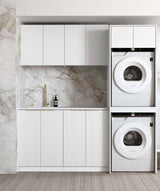 Noosa White Cabinet Laundry Set 1960x600x2100 (Style C)