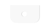 Otti Bondi bench top-Pure white 750mm