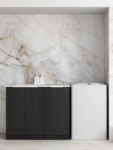 Byron Black Oak Laundry Cabinet Set 1060x600x900mm