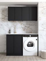 Hampshire Black Laundry Set 1305x600x2100 (Set B)