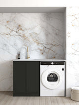 Hampshire Black Base Laundry Cabinet Set 1300x600x900