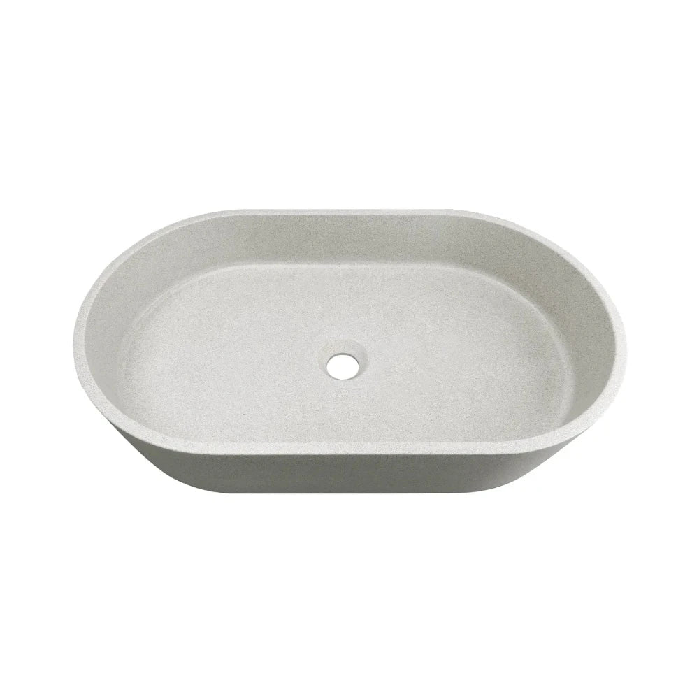 CLAYTON Concrete Linen Basin (Oval: 600x350x120)