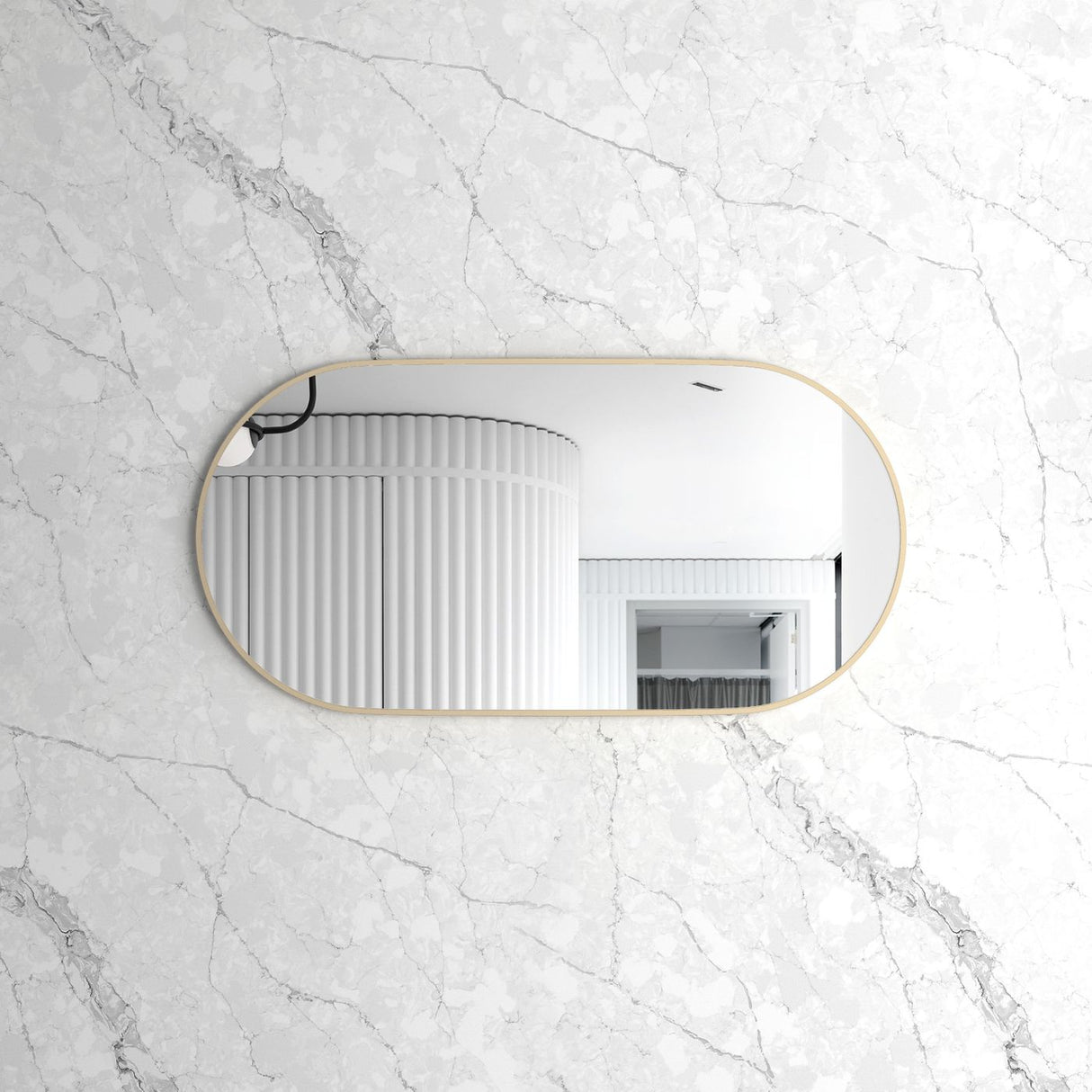 NOOSA Oval Framed Mirror 1200x600mm
