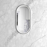 NOOSA LED Oval Metal Coloured Frame Tuffi Mirror 900x450mm