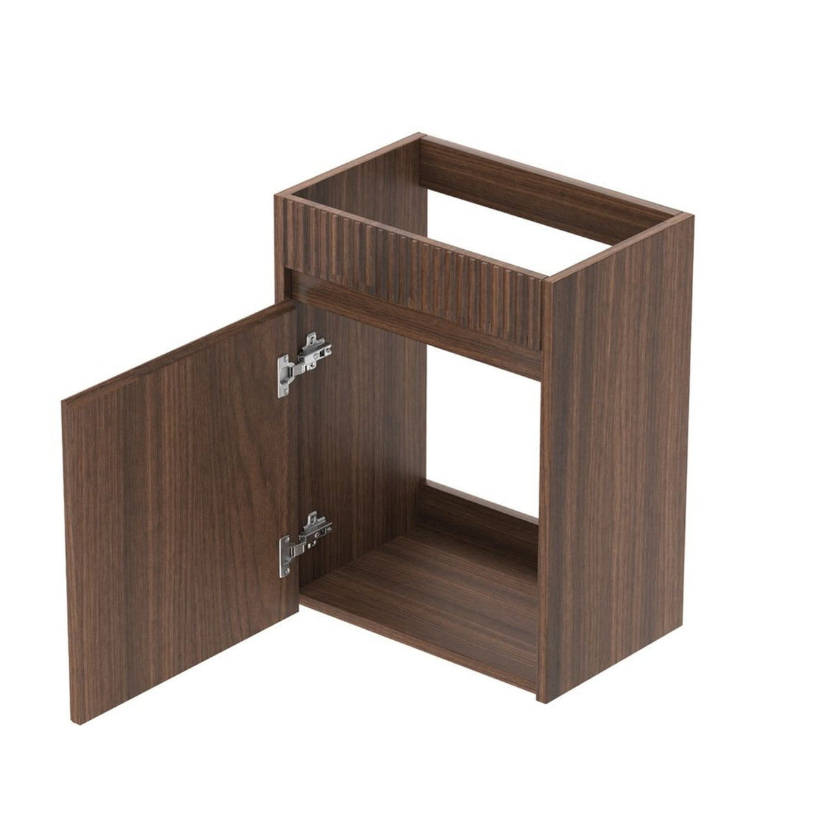 Otti Mini Ensuite Fluted Vanity 400mm (Sable Walnut)