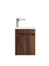 Otti Mini Ensuite Fluted Vanity 400mm (Sable Walnut)