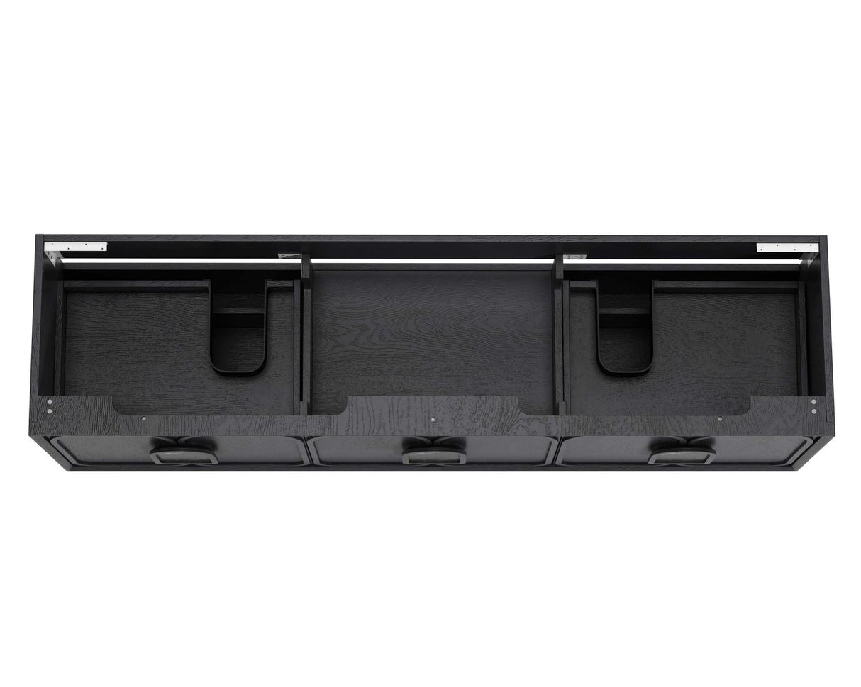 BALMORAL Mark II Wall Hung Vanity Black Oak (All Sizes)