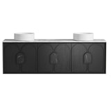 BALMORAL Mark II Wall Hung Vanity Black Oak (All Sizes)