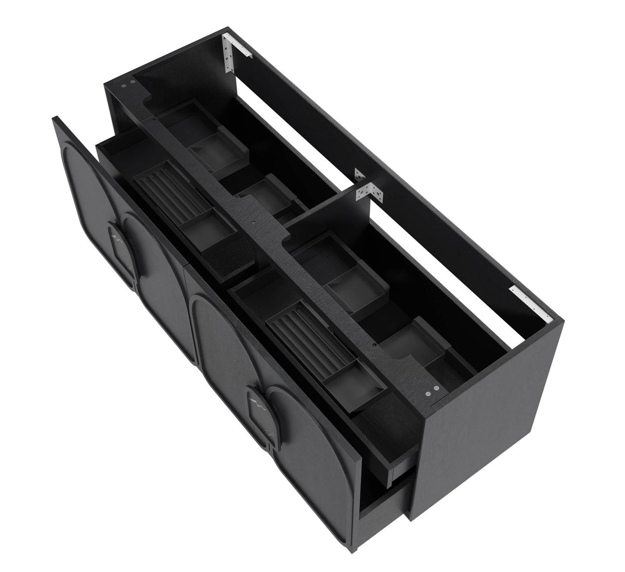 BALMORAL Mark II Wall Hung Vanity Black Oak (All Sizes)