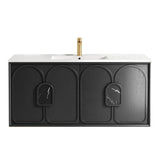 BALMORAL Mark II Wall Hung Vanity Black Oak (All Sizes)