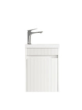 Otti Mini Ensuite Fluted Vanity 400mm (Matte White)