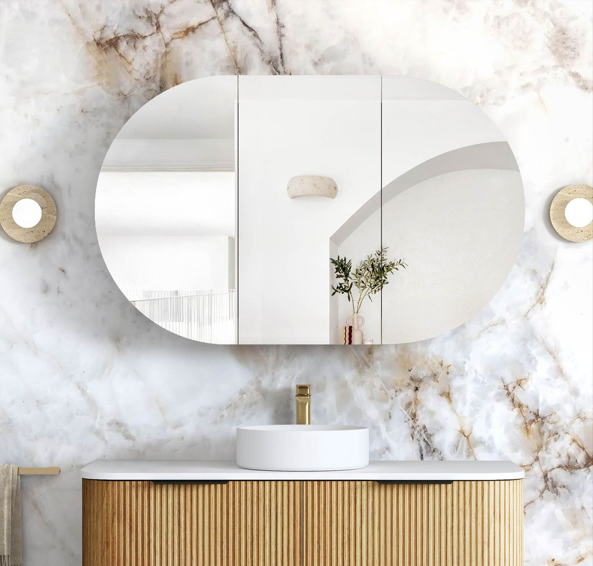 COOGEE Woodland Oak Shaving Cabinet (Optional Size)