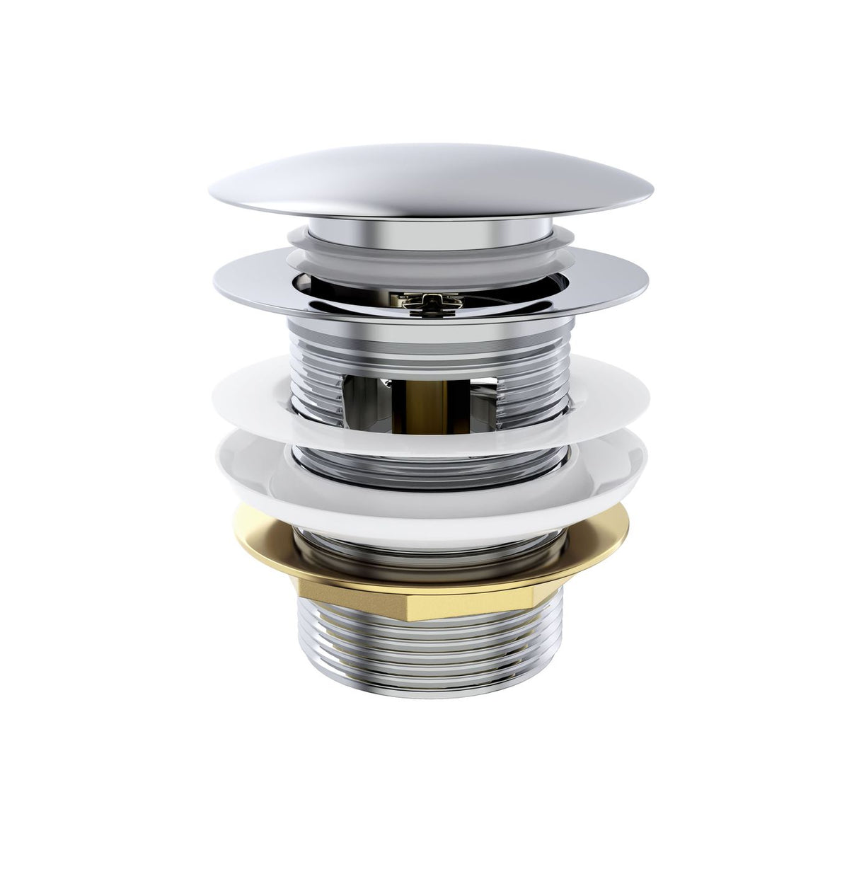 Otti Mushroom Bath Pull Out / Pop Up Waste with Overflow 40mm
