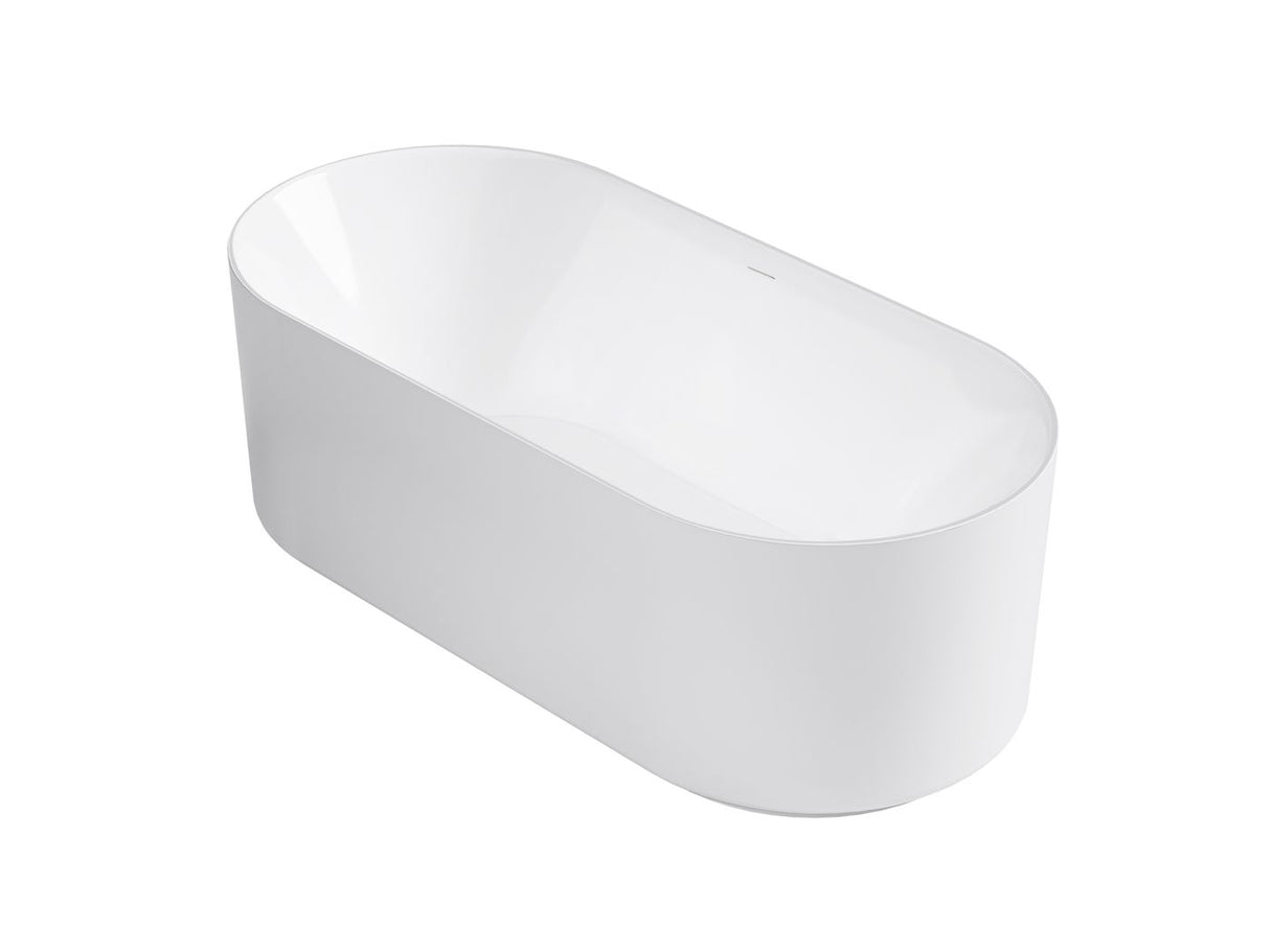 ATTICA Celine With Overflow 1500mm (Matte White/ Gloss White)