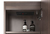 COOGEE Sable Walnut Front-Lit LED Oval Shaving Cabinet (900/1200/1500/1800mm)
