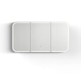 NEWPORT Sable Walnut Front-Lit LED Soft Square Shaving Cabinet (Optional Sizes)