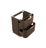 HAVANA Fluted Curved Floor Standing Vanity Sable Walnut (All Sizes)