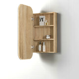 NEWPORT Natural Oak Shaving Cabinet W450xH900mm