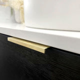 COOGEE Wall Hung Curved Vanity Black Oak (All Sizes)