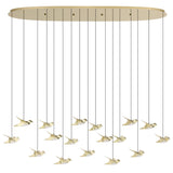 PARATEBUENO Pendant Light 17X3W LED 3000K - Brass