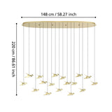 PARATEBUENO Pendant Light 17X3W LED 3000K - Brass