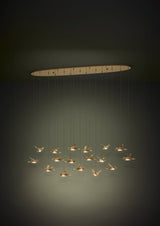 PARATEBUENO Pendant Light 17X3W LED 3000K - Brass