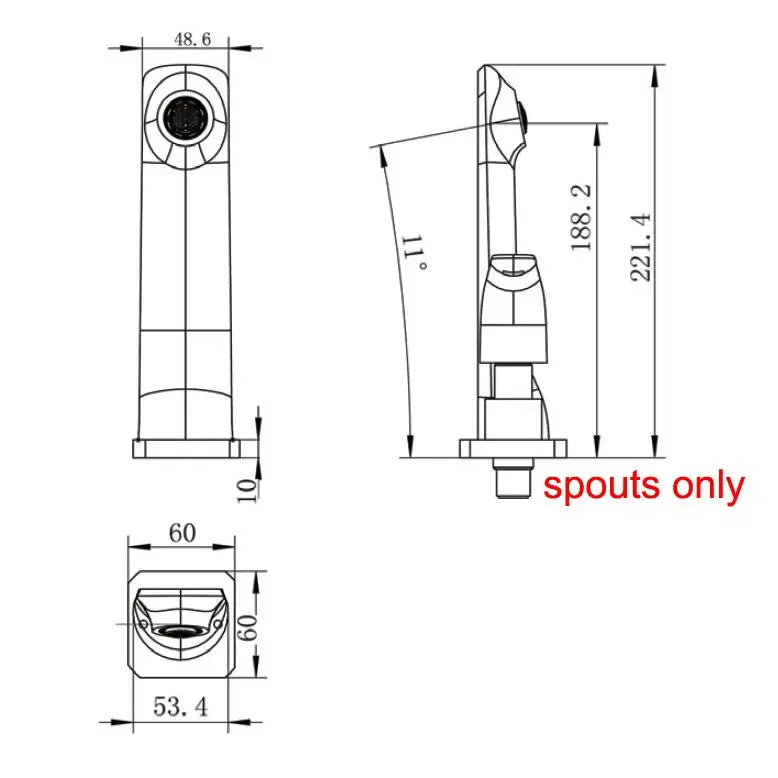 Esperia Wall Bath Spout