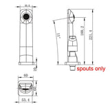 Esperia Wall Bath Spout