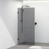 COVEY Frameless Walk-in Single Panel Grey/Tinted Shower Screen