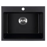 Cora Granite Sink Single Bowl (Matte Black)